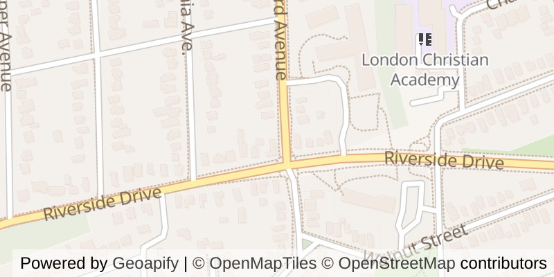 Map of 17 WOODWARD AVENUE, London North (North N)